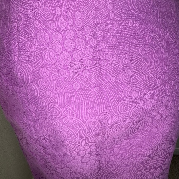 Milly Of New York Elegant Purple Skirt with Gold Accents. #236 - Picture 4 of 16